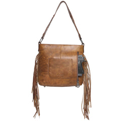 MWRG-043 Montana West Genuine Leather Hand Tooled Hair-on Collection Concealed Carry Hobo