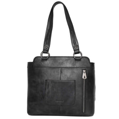 MWRG-044 Montana West Genuine Leather Hand Tooled Hair-on Concealed Carry Tote