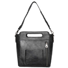 MWRG-046 Montana West Genuine Leather Hand Tooled Hair-on Collection Concealed Carry Hobo