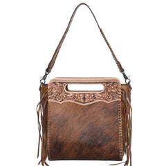 MWRG-046 Montana West Genuine Leather Hand Tooled Hair-on Collection Concealed Carry Hobo