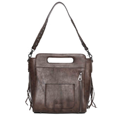 MWRG-046 Montana West Genuine Leather Hand Tooled Hair-on Collection Concealed Carry Hobo