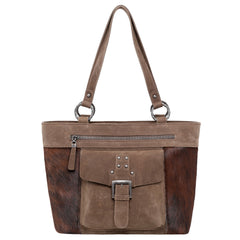 MWRG-8317  Montana West Real Leather Hair-On Cowhide Collection Tote