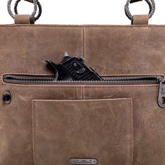 MWRG-8317  Montana West Real Leather Hair-On Cowhide Collection Tote