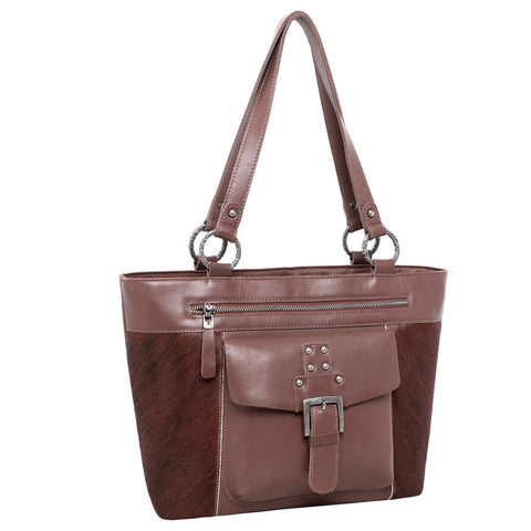 MWRG-8317  Montana West Real Leather Hair-On Cowhide Collection Tote