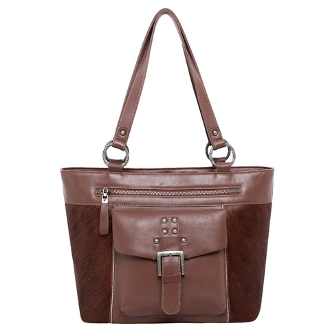 MWRG-8317  Montana West Real Leather Hair-On Cowhide Collection Tote