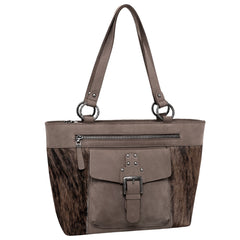 MWRG-8317  Montana West Real Leather Hair-On Cowhide Collection Tote