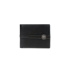 MWS-029 Genuine Leather Cross Concho Men's Wallet