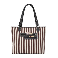 MWS1021-8112 Montana West Horse Canvas Tote Bag with Wristlet