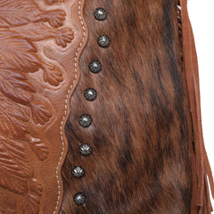 MWT118-G918 Trinity Ranch Hair-On Cowhide Indian Chief Collection Concealed Carry Hobo