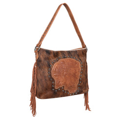 MWT118-G918 Trinity Ranch Hair-On Cowhide Indian Chief Collection Concealed Carry Hobo