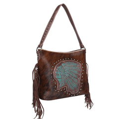 MWT118-G918 Trinity Ranch Hair-On Cowhide Indian Chief Collection Concealed Carry Hobo