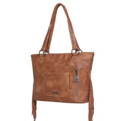 MWT118-H8317 Trinity Ranch Hair-On Cowhide Indian Chief Collection Concealed Carry Tote