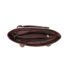 MWT118-H8317 Trinity Ranch Hair-On Cowhide Indian Chief Collection Concealed Carry Tote