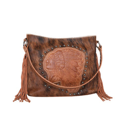 MWT118-H918 Trinity Ranch Hair-On Cowhide Indian Chief Collection Concealed Carry Hobo
