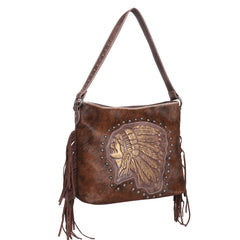 MWT118-H918 Trinity Ranch Hair-On Cowhide Indian Chief Collection Concealed Carry Hobo