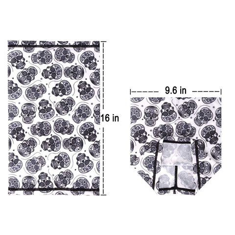 NFC-9008 Sugar Skull Print Neck Gaiter Face Mask Reusable, Washable Bandana /Head Wrap Scarf-1Pcs/Pack