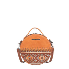MW1066-118 Montana West Aztec Tooled Collection Crossbody Circle Bag