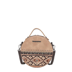 MW1066-118 Montana West Aztec Tooled Collection Crossbody Circle Bag