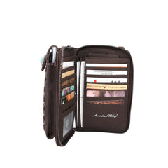 PHD-109 American Bling Embroidered Collection Phone Wallet/Crossbody