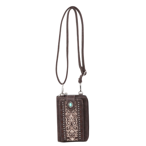 PHD-109 American Bling Embroidered Collection Phone Wallet/Crossbody