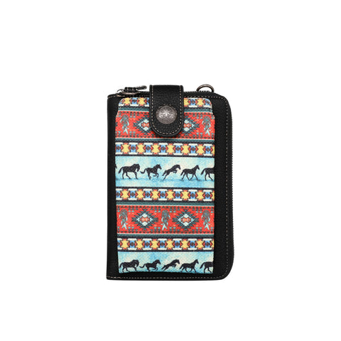 PHD-019 American Bling Phone Wallet/Crossbody Pre-Pack 24Pcs/Box