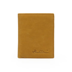 RFID-W001 Genuine Leather Men's Bi-Fold Wallet