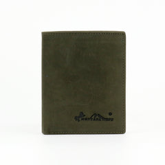 RFID-W001 Genuine Leather Men's Bi-Fold Wallet
