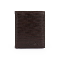 RFID-W001 Genuine Leather Men's Bi-Fold Wallet