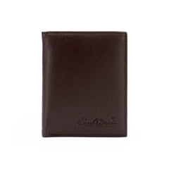 RFID-W001 Genuine Leather Men's Bi-Fold Wallet