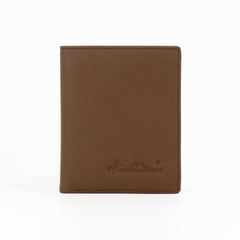 RFID-W001 Genuine Leather Men's Bi-Fold Wallet