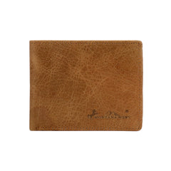 RFID-W002 Genuine Leather Men's Bi-Fold Wallet