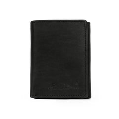 RFID-W003 Genuine Leather Men's Tri-Fold Wallet