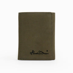 RFID-W003 Genuine Leather Men's Tri-Fold Wallet