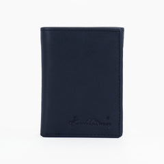RFID-W003 Genuine Leather Men's Tri-Fold Wallet