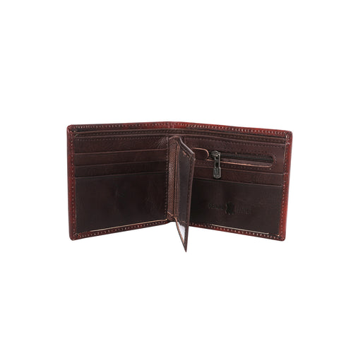 RFID-W004 Genuine Leather Embossed Lonestar Men's Wallet