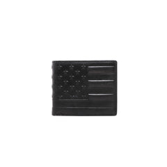 RFID-W005 Genuine Leather US Flag Men's Wallet