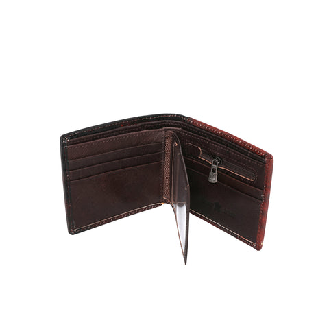 RFID-W005 Genuine Leather US Flag Men's Wallet