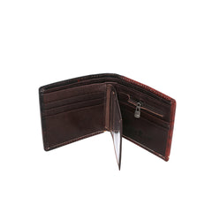 RFID-W005 Genuine Leather US Flag Men's Wallet