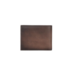 RFID-W014 Genuine Leather Men's Bi-Fold Wallet