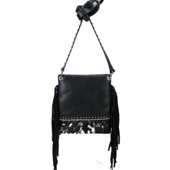 RLC-L127 Montana West Real Leather Fringe Shoulder/Crossbody Bag