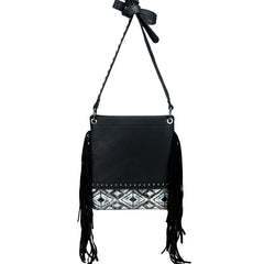 RLC-L128 Montana West Real Leather Fringe Shoulder/Crossbody Bag