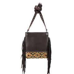 RLC-L128 Montana West Real Leather Fringe Shoulder/Crossbody Bag