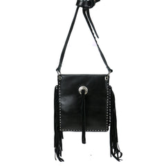 RLC-L129 Montana West Real Leather Fringe Shoulder/Crossbody Bag