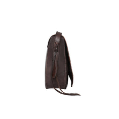 RLC-L152 Montana West Real Leather Concho Collection Crossbody Bag