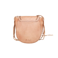 RLC-L152 Montana West Real Leather Concho Collection Crossbody Bag