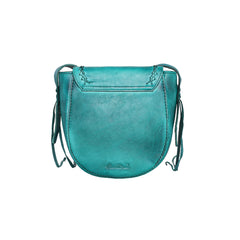 RLC-L152 Montana West Real Leather Concho Collection Crossbody Bag