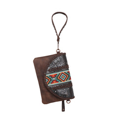 RLC-L153 Montana West Real Leather Tooled Collection Crossbody/Wristlet