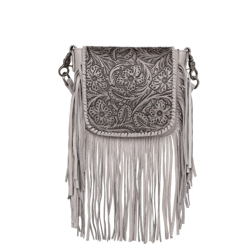 RLC-L129 Montana West Real Leather Fringe Shoulder/Crossbody Bag