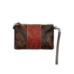 RLH-012 Montana West Hair-On Cowhide Leather Clutch/Crossbody