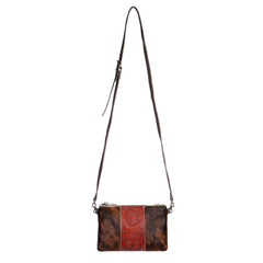 RLH-012 Montana West Hair-On Cowhide Leather Clutch/Crossbody